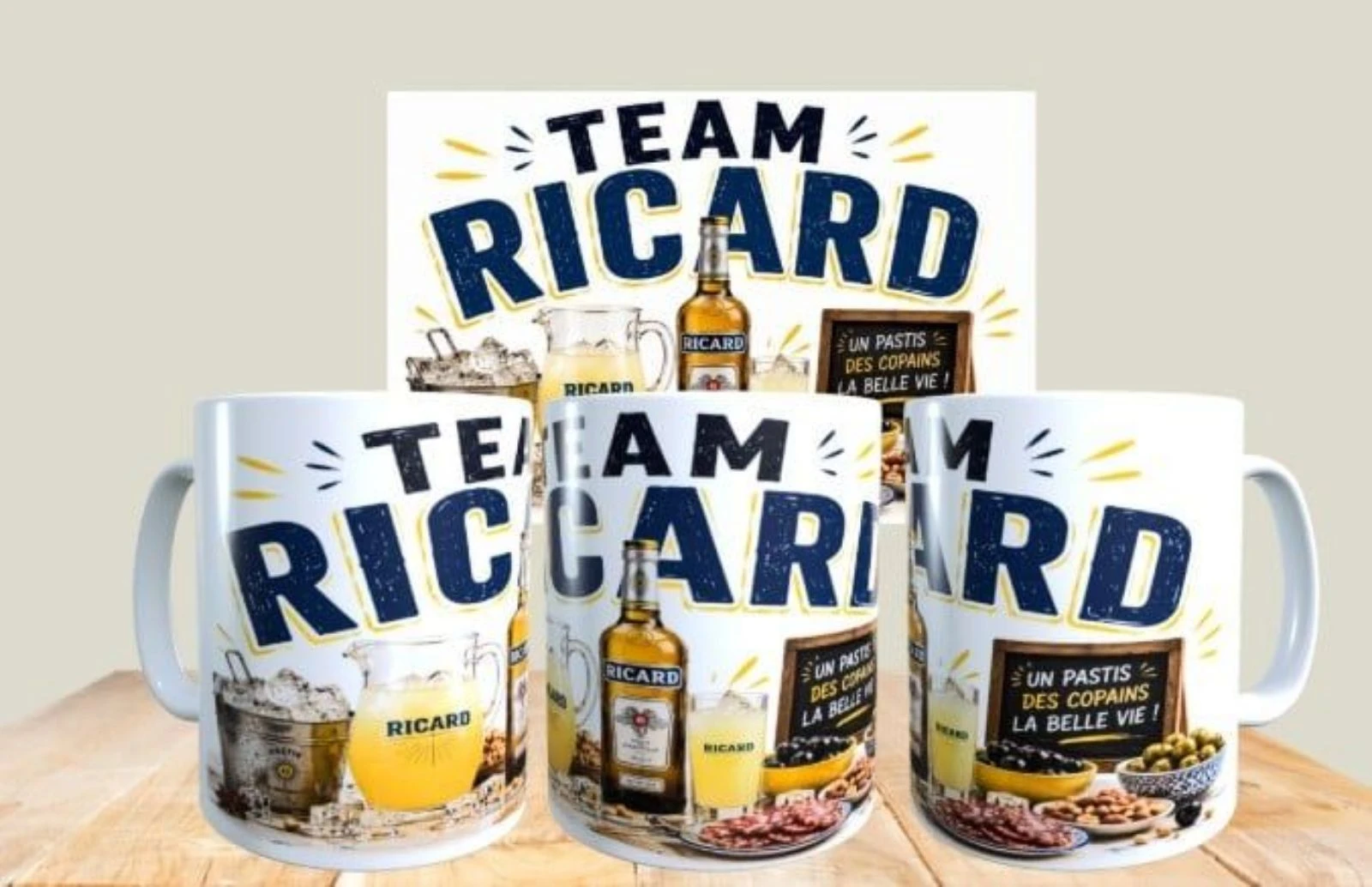 Mug humour apéro,  Team Ricard 